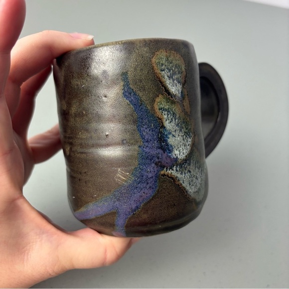 Handmade Pottery Coffee Tea Mug Signed "1992 MW" Amateur Not Symmetrical - Picture 10 of 12